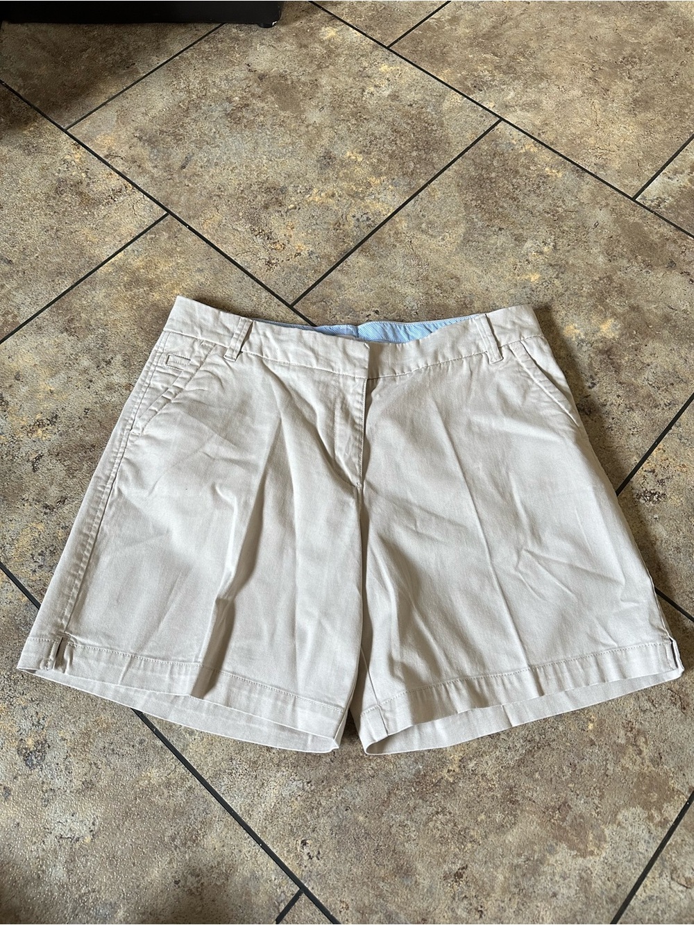crown & ivy Women's Khaki Pleated Bermuda Shorts